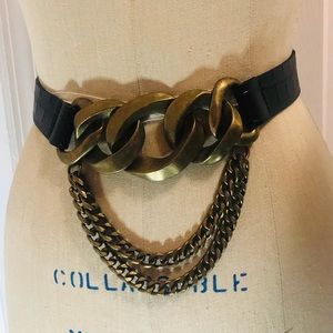 Zara draped chain belt